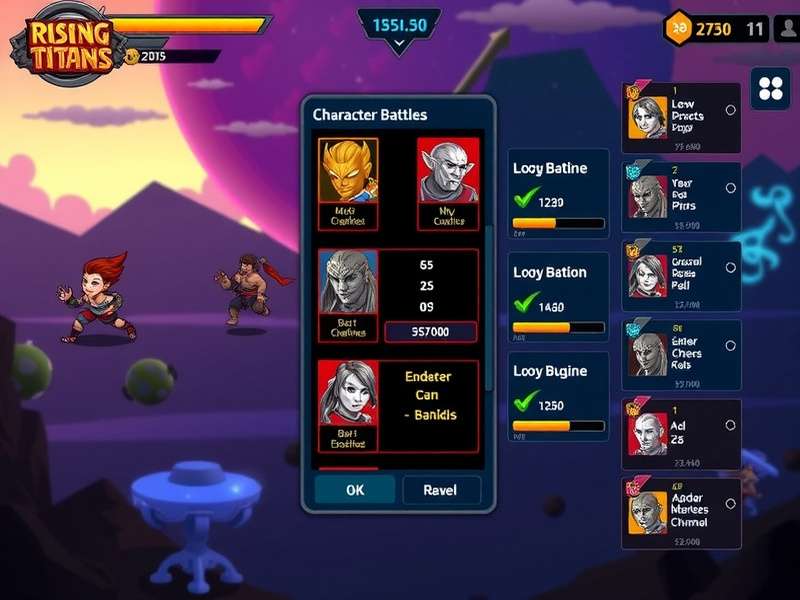 Karnataka Rising Titans character selection screen